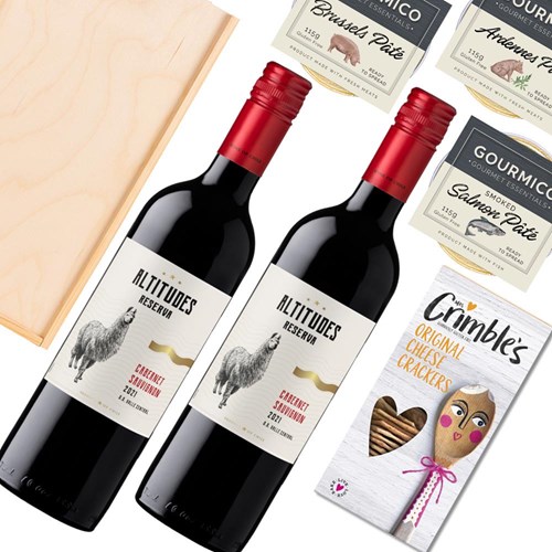 Altitudes Reserva Cabernet Sauvignon 75cl Red Wine And Pate Duo Gift Box